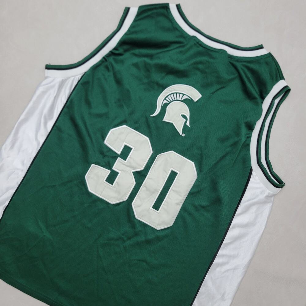 Y2k Michigan State University MSU Colosseum Athletics Basketball #30 Jersey XXL